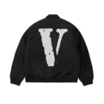 Black VLONE Big Logo Puffer Jacket