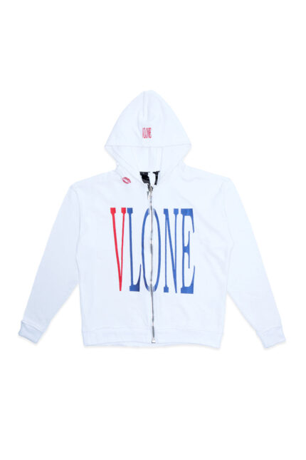 RED LIPSTICK OG EMBROIDERED ZIP-UP HOODIE