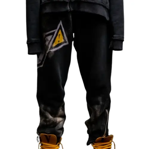 Black Vlone Cement Sweatpant